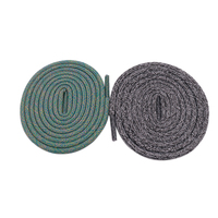 Coolstrings Weiou Lacets en polyester mélangé de couleur unie, 0,45 cm, longueur personnalisable, embouts en plastique transparent