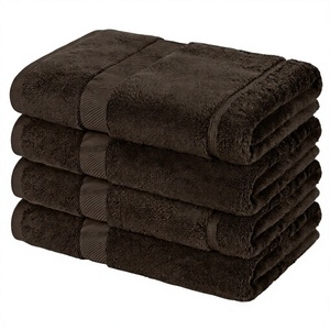 Serviette de bain en coton GOTS 100% en gros, 70x140cm, 600 GSM, haute qualité, douce et absorbante, pour hôtel et spa - Product Image 2