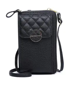 चमड़े फोन बैग कई के साथ महिलाओं के लिए Crossbody बैग ब्रांड सेल फोन बैग कार्ड धारक महिलाओं के पर्स