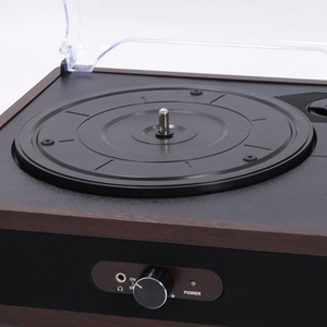 <span class=keywords><strong>Lecteur</strong></span> de disques vinyles en bois, <span class=keywords><strong>prix</strong></span> de gros d'usine, support de faible MOQ, <span class=keywords><strong>lecteur</strong></span> de musique LP domestique, intégré avec 2 haut-parleurs, phonographe - Product Image 6