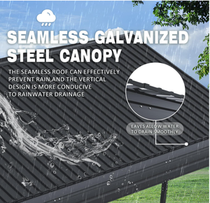 <span class=keywords><strong>Abri</strong></span> <span class=keywords><strong>de</strong></span> voiture <span class=keywords><strong>en</strong></span> acier galvanisé robuste <span class=keywords><strong>de</strong></span> 12x20 pieds avec voile enduite anti-UV, garage imperméable pour usage extérieur, montage facile, livraison gratuite, <span class=keywords><strong>en</strong></span> <span class=keywords><strong>stock</strong></span> - Product Image 5