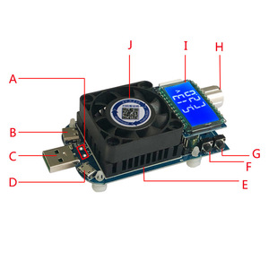 Módulo de Carga Electrónica de Corriente Constante XY-KZ25/KZ35, Probador de Capacidad de Descarga Ajustable para Pruebas de Envejecimiento de Energía y Carga Rápida - Product Image 3