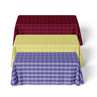 Nappe Moderne Tissée Imprimée Personnalisée pour Salons Professionnels et Hôtels, Imperméable et Anti-taches, en Polyester Coton Noir et Blanc – Offre Spéciale