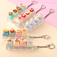 Kawaii Anime DIY Creative Novelty Boredom Busting Tension Release 3D Keycap Clicker Stress Relief Keyboard Fidget Keychain