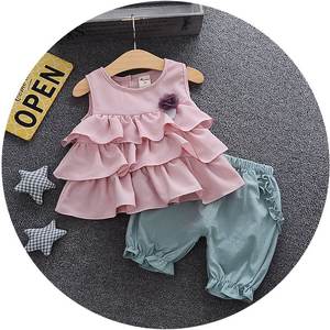 Nuevo Diseño de Vestido de Fiesta de Una Pieza para Niñas, Vestido de Verano con Collar a Bajo Precio - Product Image 3