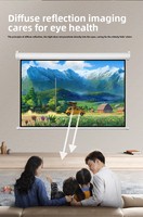 Pantalla de proyector eléctrica OEM 70 80 150 pulgadas Pantalla láser motorizada retráctil Disparador de cine en casa Formato 16:9