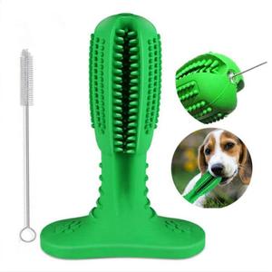 Escova de dentes de borracha natural para cães, escova de dentes resistente a mordidas, brinquedo de mastigar, escova de dentes divertida para limpeza - Product Image 1
