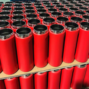 原厂批发OWA 16盎司19盎司24盎司双壁不锈钢金属水瓶杯，带翻盖和手柄 - Product Image 6