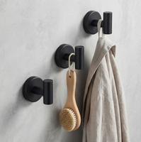 Kit d'accessoires de salle de bain à fixer au mur, en acier inoxydable, multi-pièces, avec crochet de rangement pour serviettes et porte-serviettes pour salle de bain