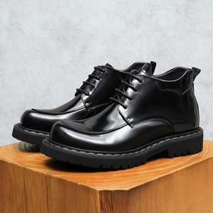 Chaussures habillées polyvalentes pour homme en cuir véritable, style brogue patchwork, à bout pointu et lacets, idéales pour les mariages et occasions professionnelles décontractées - Product Image 2
