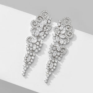 RAKOL EP2473 Boucles d'oreilles de luxe en zircon cubique Boucles d'oreilles hypoallergéniques en or Bijoux - Product Image 1