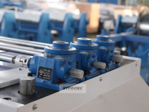 צינור hvac מכונת עשיית מכונת קיפול צינור אוטומטי צינור קיפול מכונת decoiler hvac - Product Image 4