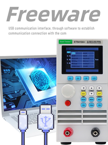 בוחן עומס חשמלי חד ערוצי ET5410A+ לבדיקה אוטומטית של מעגלים <span class=keywords><strong>DC</strong></span> 150V 40A 400W בוחן סוללות לאלקטרוניקה לרכב - Product Image 2