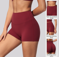 Short de sport taille haute pour femme, séchage rapide, effet galbant, respirant, pour le yoga, la course, la gym et les tenues décontractées