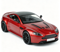 Modelo de Auto Deportivo de Aleación Fundida a Presión a Escala 1:24 del Aston Martin V12 Vantage S 2013, Color Rojo, Juguete de Simulación Metálico, Venta al Por Mayor