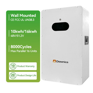 Dawnice Système de stockage d'énergie mural personnalisé 5 Kwh 100Ah 200Ah 48V 10Kwh 15Kwh 24V Mur d'alimentation par batterie - Product Image 1