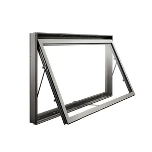 Ventana de aluminio estándar As2047, ventanas y puertas de vidrio templado doble, Australia
