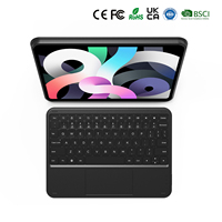 Étui Clavier Universel pour iPad Pro 11 Pouces, Air 10.9 Pouces, 11 Pouces 10ème Génération A16 avec Clavier Sans Fil Séparé et Support