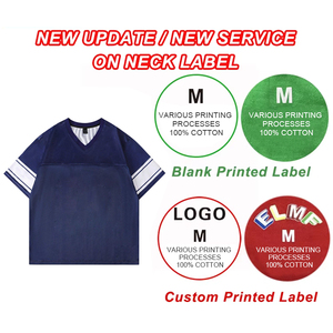 Maglietta personalizzata da calcio in maglia corta a manica corta ad asciugatura rapida maglietta da calcio Streetwear da Baseball girocollo maglia rilassata - Product Image 6