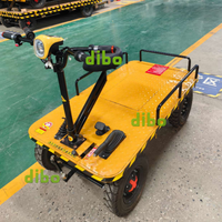 Chariot à plateforme électrique DIBO Heavy Duty 2000 kg, chariot à plateforme électrique à batterie, chariot de manutention de matériaux avec certification CE
