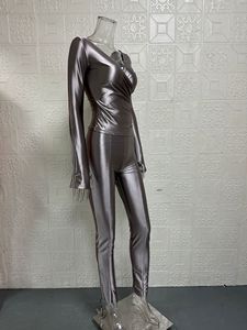 <span class=keywords><strong>Chic</strong></span> Design automne femmes nouveau Sexy hors épaule grand col en v taille haute pantalon serré décontracté fête Club deux pièces <span class=keywords><strong>ensemble</strong></span> - Product Image 5