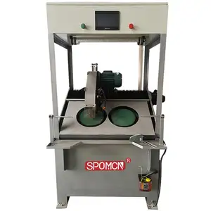 semi automatic double shaft water polishing machine for T.C.T alloy saw blade dry polisher