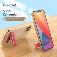 Support universel pour téléphone portable, pliable, léger, adhésif, support de bureau pour regarder des vidéos