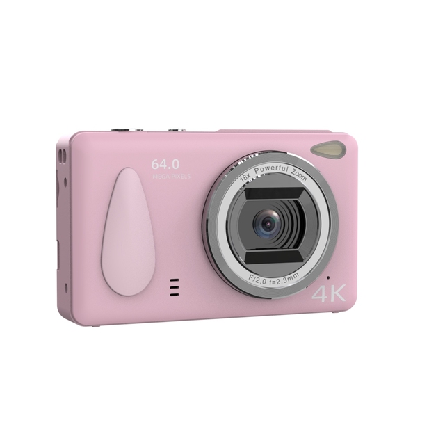 64MP 18X Digital Zoom Auto Focus 4K Digital Camera with Recording Function for Students Kids Travel Selfie Vlogging Camera
