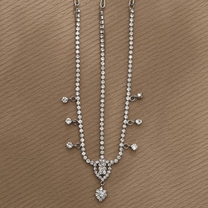 Hot Sale Elegant Silver Crystal Forehead Chain <strong>Headpiece</strong> Sparkling Bridal Maang <strong>Tikka</strong> for Bride Wedding Jewelry - Product Image 5