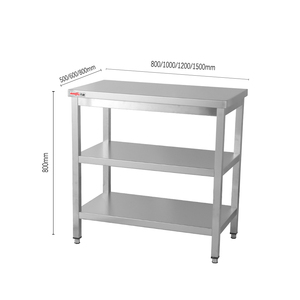 Table de travail en <span class=keywords><strong>acier</strong></span> inoxydable pour restaurant, hôtel, cuisine, équipement de cuisine commercial et industriel avec tiroirs - Product Image 2