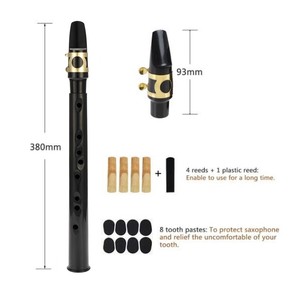 <span class=keywords><strong>Sax</strong></span> <span class=keywords><strong>tascabile</strong></span> Mini sassofono portatile piccolo sassofono con borsa per il trasporto Woodwind strumento - Product Image 4
