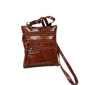 BS INTERNATIONAL Lightweight Genuine Leather Clutch <b>Long</b> Strap Large Capacity Zipper Waterproof Durable Casual Handbags - Product Image 3