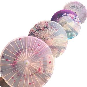 Wholesale Eco-friendly Decorative Handmade Bamboo <b>Parasol</b> Waterproof Paper Folk Art Flower Design Painted CE Certified Souvenir - Product Image 6