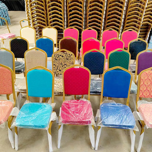 Factory Cheap Wholesale Modern <strong>Metal</strong> Fancy Luxury Stackable Church Wedding Hotel Commercial Hall Event Dining Banquet <strong>Chairs</strong> - Product Image 6