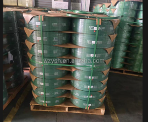 Embossed Surface Green High Tenacity PET Strapping Roll 11mm Width for Manual Packing - Product Image 4