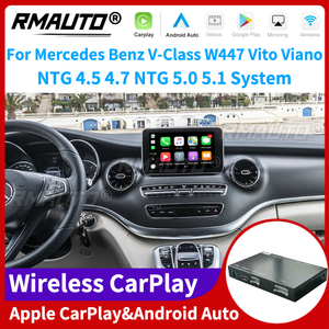 RMAUTO Apple CarPlay Inalámbrico NTG 4.5 4.7 NTG 5.0 5.1 para Mercedes Benz Clase V W447 Vito Viano Android Auto Mirror Link AirPlay - Product Image 1