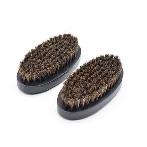Cepillo de limpieza de barba de cerdas suaves de jabalí al por mayor para hombres - Product Image 1