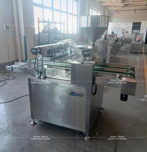 Machine automatique de remplissage de crème pour croissants, injecteur de crème, machine de dépose pour beignets, pain et gâteaux - Product Image 3