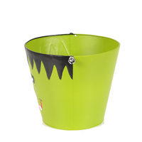 Pots de fleurs ronds en métal, 12 pièces, décoration thème Halloween, adultes, en vrac, jardinière suspendue, pour jardin