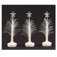 Populaire Cadeau de Noël pour Enfants, Mini Sapin de Noël à LED Changeant de Couleur, Veilleuse LED Fibre Optique Colorée