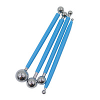 Kit de 4 outils et pochoirs de pointillage Mandala avec stylet boule, pinceau de contour et plateau pour la peinture sur toile, la décoration de pierres et les fournitures d'artisanat artistique