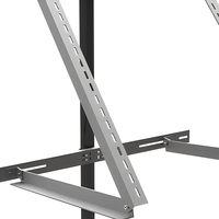 Supports photovoltaïques, système de montage solaire lesté, structure de support au sol, anodisé, résistance au vent 60 m/s, résistance à la neige