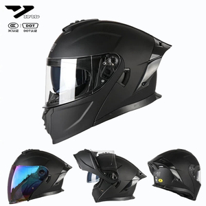 VGV-L06 Premium Tam Yüz Açılır Kapanır Motosiklet Modüler Çift Maskeli Kask Dahili Lensli ECE Onaylı Casque Casco Moto - Product Image 2