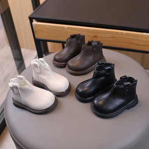 Children Fashion Autumn Winter Kids Leather Shoes Casual Girls Boots Anti-slip Kids Girls Boys Shoes - Product Image 1