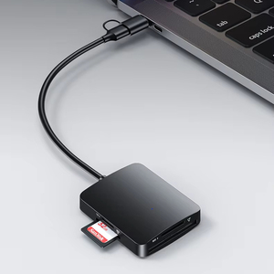 Lector <span class=keywords><strong>de</strong></span> Tarjetas USB 3.2 Cuatro en Uno - Lector Multifuncional <span class=keywords><strong>de</strong></span> Alta Velocidad para Leer Tarjetas SD/TF/CF/MS en el Mismo Dispositivo - Product Image 3