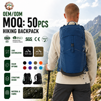 Nouveau sac à dos de camping 25l imperméable, sac à dos de randonnée en nylon pour la montagne, avec housse de pluie