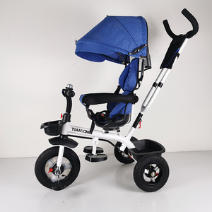 Vente en gros de tricycle pour bébé 4 en 1, vélo, poussette plate, tricycle, vélo, siège réglable - Product Image 2