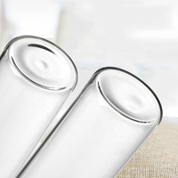 Diamètre 30mm, Logo personnalisé, tube à essai à haute teneur en borosilicate, flacons en verre, pot de rangement transparent avec bouchon à vis