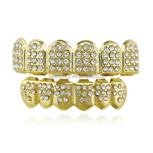 Ensemble de bijoux personnalisé, style hip-hop, appareil dentaire, crocs de vampire, zircone cubique micro-pavé, bling bling, <span class=keywords><strong>grilz</strong></span> dentaire - Product Image 6