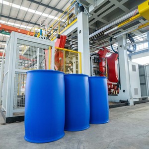 Baril en <span class=keywords><strong>plastique</strong></span> <span class=keywords><strong>220</strong></span> litres à toit ouvert 250L machine de moulage par soufflage de tambour chimique 200L Double <span class=keywords><strong>L</strong></span> anneau baril faisant la machine - Product Image 3
